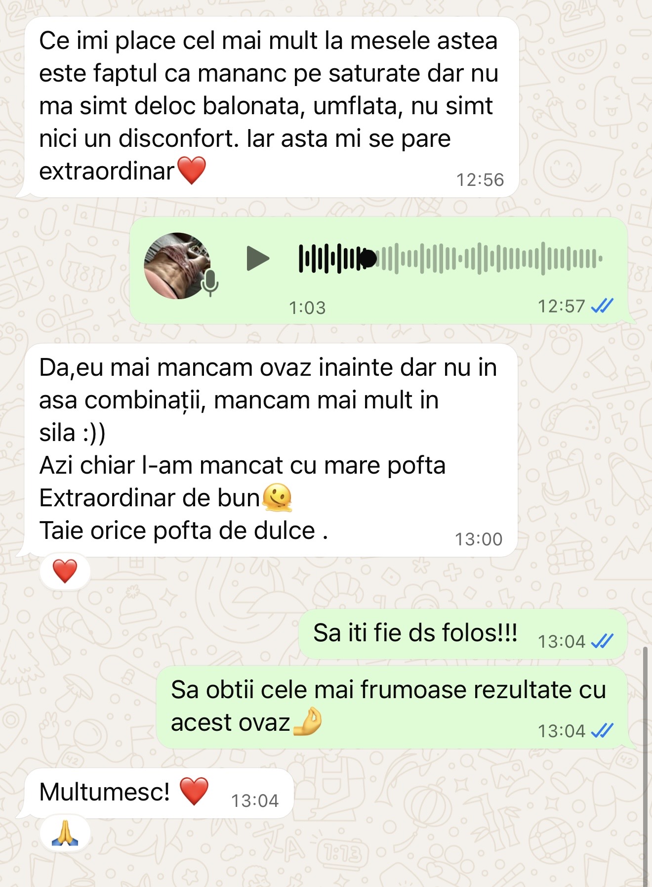Testimonial fără balonare